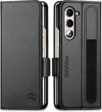 SHIELDON GALAXY Z FOLD 5 /ETUI OBUDOWA/SKÓRA RFID
