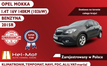 Opel Mokka I SUV 1.4 Turbo ECOTEC 140KM 2015 Opel Mokka Opel Mokka 1.4 Turbo 140 KM Manual 6-bieg Klima Auto Tempomat, zdjęcie 2