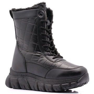 VINCEZA ŚNIEGOWCE DAMSKIE OCIEPLANE BUTY ZIMOWE 39