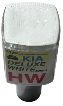 KIA HW DELUXE WHITE LAKIER ZAPRAWKA DO RYS ARA 10 ML