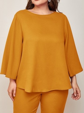 Shein Curve elegancki komplet: bluzka i spodnie XL