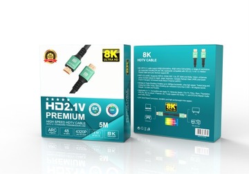 Кабель HDMI 2.1 8K UHD 4K/144 Гц 1,5 м 4320P