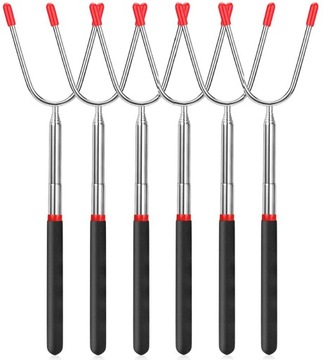 6x ТЕЛЕСКОПИЧЕСКАЯ ВИЛКА ПОЖАРНОЙ ПАЛКИ ТЕЛЕСКОПИЧЕСКАЯ ПОЖАРНАЯ ПАЛКА ПОЖАРНАЯ ВИЛКА