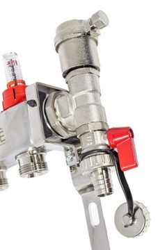 ROZDZIELACZ GOSHE INOX R-8 Z PRZEPŁYWOMIERZAMI