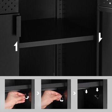 КОМНАТА-ВИТРИНА ДЛЯ ГОСТИНОЙ, УНИВЕРСАЛЬНАЯ, ЧЕРНАЯ, 80 СМ