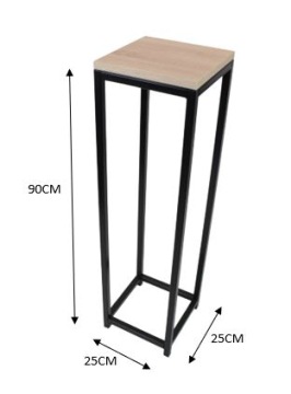 ЧЕРНАЯ МЕТАЛЛИЧЕСКАЯ ДОСКА ДЛЯ КЛУМБЫ В СТИЛЕ ЛОФТ 90 СМ