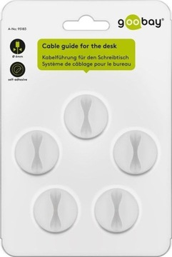 Кабельный органайзер на 1 кабель, белый