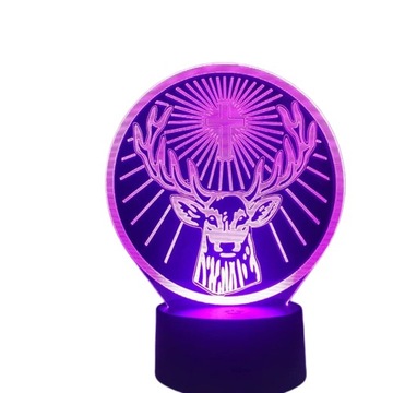 Jagermeister Jager 3D LED Ночник с выгравированным названием