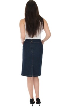 SPÓDNICA JEANS MIDI (38-54) KOLORY r.44