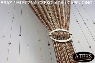 ШТОРА ИЗ ПАСТА С БУСИНАМИ СЕРЕБРЯНЫЕ ШАРИКИ 300х160