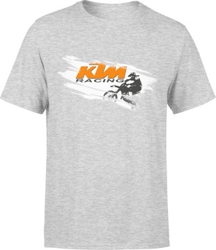 MĘSKI T-SHIRT KOSZULKA KTM RACING CROSS ROZM. L MĘSKA TSHIRT Z NADRUKIEM