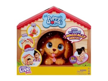 Little Live Pets Песик з будиночком цуценятко собака інтерактивне цуценя