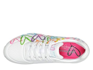 Buty Damskie Skechers 177981WMLT UNO HIGHLIGHT LOVE Białe 41