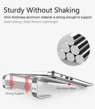 Базовая ручка ноутбука таблетка серебряной подставки
