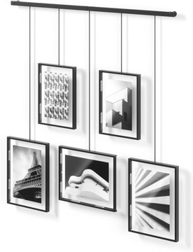 Набор рамок для коллажей, черные, 68 x 71 x 7,5 см