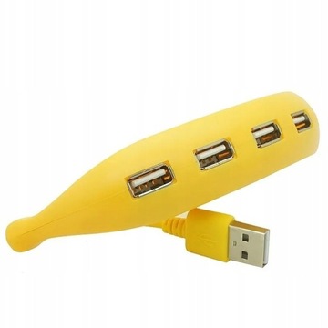 4-ПОРТОВЫЙ USB-ХАБАН В ФОРМЕ БАНАНА