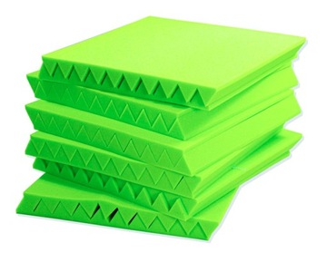 Pianka Wygłuszająca Panel akustyczny Klin Zielony - Idealny do Studia