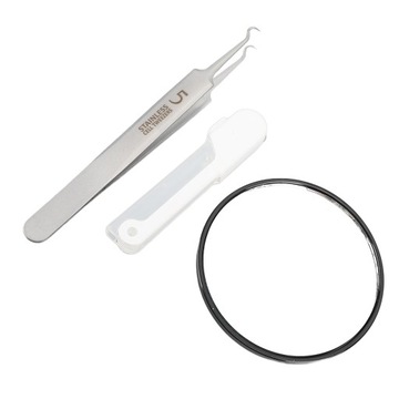 Изогнутый пинцет от черных точек с защитной крышкой с подсветкой 9B