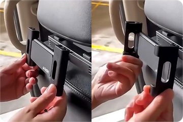 АВТОДЕРЖАТЕЛЬ ПЛАНШЕТА ДЛЯ ПОДГОЛОВНИКА АВТОМОБИЛЯ, РЕГУЛИРУЕМЫЙ, УНИВЕРСАЛЬНЫЙ