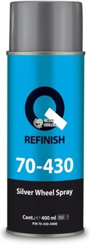 SPRAY Lakier QRefinish Srebrny do Felg, Alu 400ml