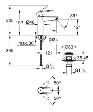 Черный коврик коврик Грохе начинает стыд