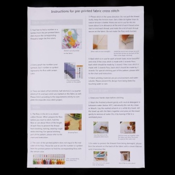 DIY Наборы для вышивания крестом с тиснеными птицами Начинающие Взрослые Счетный 29 x 37 см 14CT