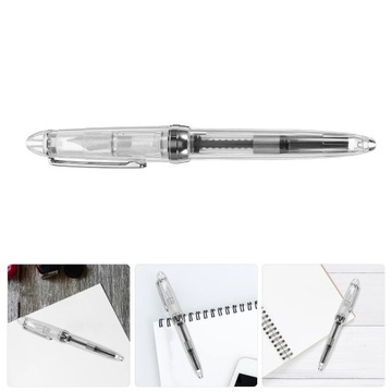 Smooth Writing Pen Clear Fountain Pen Ink Absorber Writing Pen Reusable