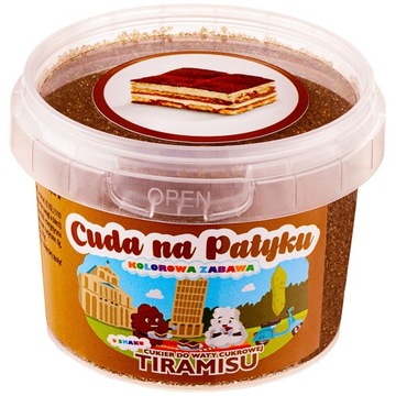 Cukier Do Waty Cukrowej Kolorowy do Maszyny Smakowy TIRAMISU 100g