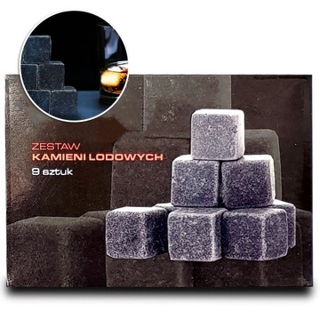 ZESTAW KAMIENI LODOWYCH KOSTKI DO WHISKY DRINK