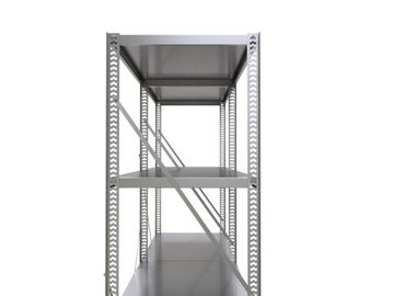 ПОЛКА ОЦИНКОВАННАЯ МОДУЛЬ ПОЛКИ 195x455x50 5 ПОЛОК