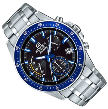 Klasyczny zegarek męski na stalowej bransolecie Casio Edifice EFV-540D