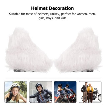 1 PARA KASKÓW KOCIE USZY PIĘKNE DEKORACJE NA KASK