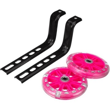 БОКОВЫЕ ПОДДЕРЖИВАЮЩИЕ КОЛЕСА ДЛЯ ВЕЛОСИПЕДА 12–20 ДЮЙМОВ, УНИВЕРСАЛЬНЫЕ ЦВЕТНЫЕ СВЕТЯЩИЕСЯ СВЕТОДИОДНЫЕ КОЛЕСА