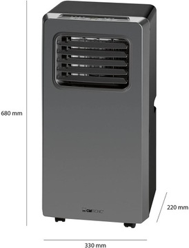 ПОРТАТИВНЫЙ КОНДИЦИОНЕР, ОСУШИТЕЛЬ, БЕСШУМНЫЙ ДИСТАНЦИОННЫЙ CLATRONIC CL, ЧЕРНЫЙ