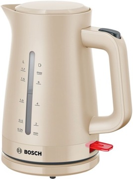 Czajnik elektryczny Bosch TWK3M127 2400 W 1,7 l beżowy/brązowy