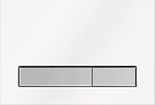 KK-POL PRZYCISK PŁYTKA M08V1 BIAŁY/P. SATYNA