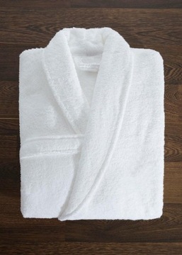 Miękki szlafrok HOTEL SPA biały rozmiar XXL