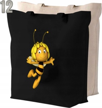 Пчеловая хлопковая сумка может + имя