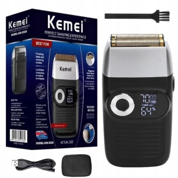 Elektrický Holicí Strojek Holící Strojek 2 v 1 S Ploténkou, Usb 1400 mAh