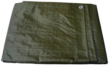 Plandeka zielona 2x4 m gruba (130 g/m2) 2591