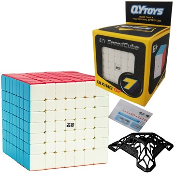 Kostka Logiczna 7x7x7 Qiyi Speedcube Qixing S2 + Algorytmy i Podstawka