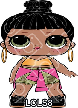 LOL SURPRISE Торт-сюрприз с вафельным принтом Сахарная бумага 10х14см