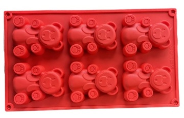 СИЛИКОНОВАЯ ФОРМА ДЛЯ КЕКСОВ, ФОРМА ДЛЯ ПЕЧЕНЬЯ МИШКА