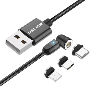 KABEL MAGNETYCZNY SZYBKIE ŁADOWANIE QC 3.0 USB C