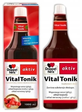 DOPPELHERZ VITAL TONIK PŁYN 1000ml Witaminy Serce