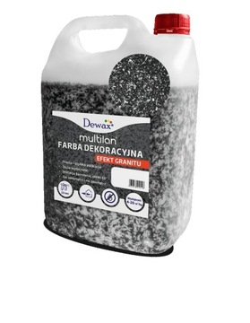 Farba granit w płynie Dewax 5 kg czarno szara 031