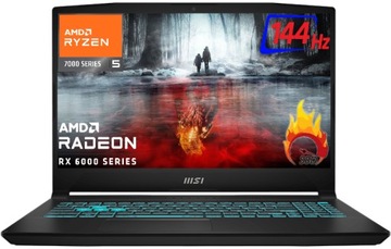 Gaming MSI Bravo Ryzen 5 7535HS 15,6' 144Hz DDR5 16GB SSD 512GB RX 6550 W11