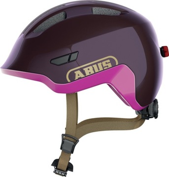 Kask dziecięcy Abus Smiley 3.0 ACE LED purple M 50-55 cm