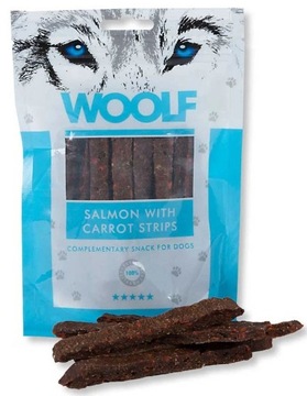 WOOLF Salmon with Carrot Strips 100g Łosoś