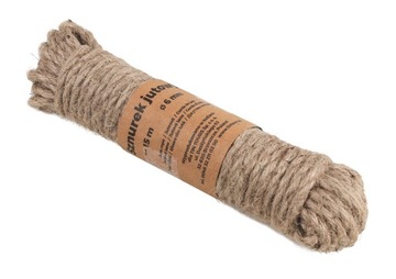 SZNUREK JUTOWY 6 mm x 15 m